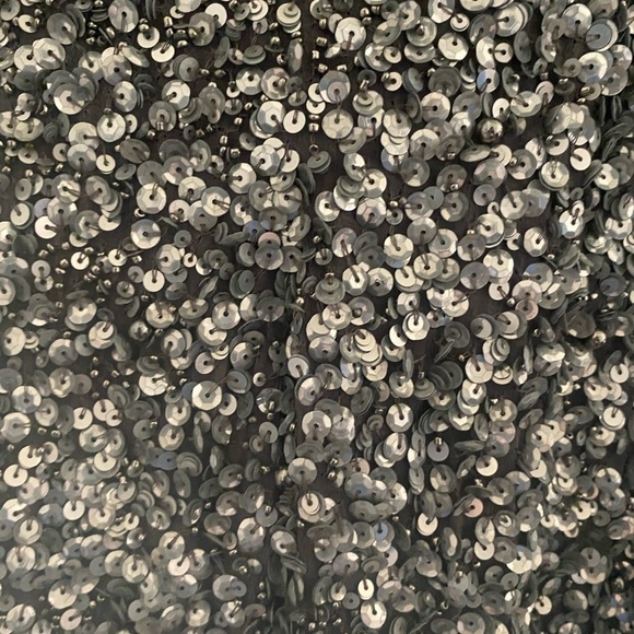 Parker Grey Sequin Drape Front Jacket NWT XS - Picture 4 of 4